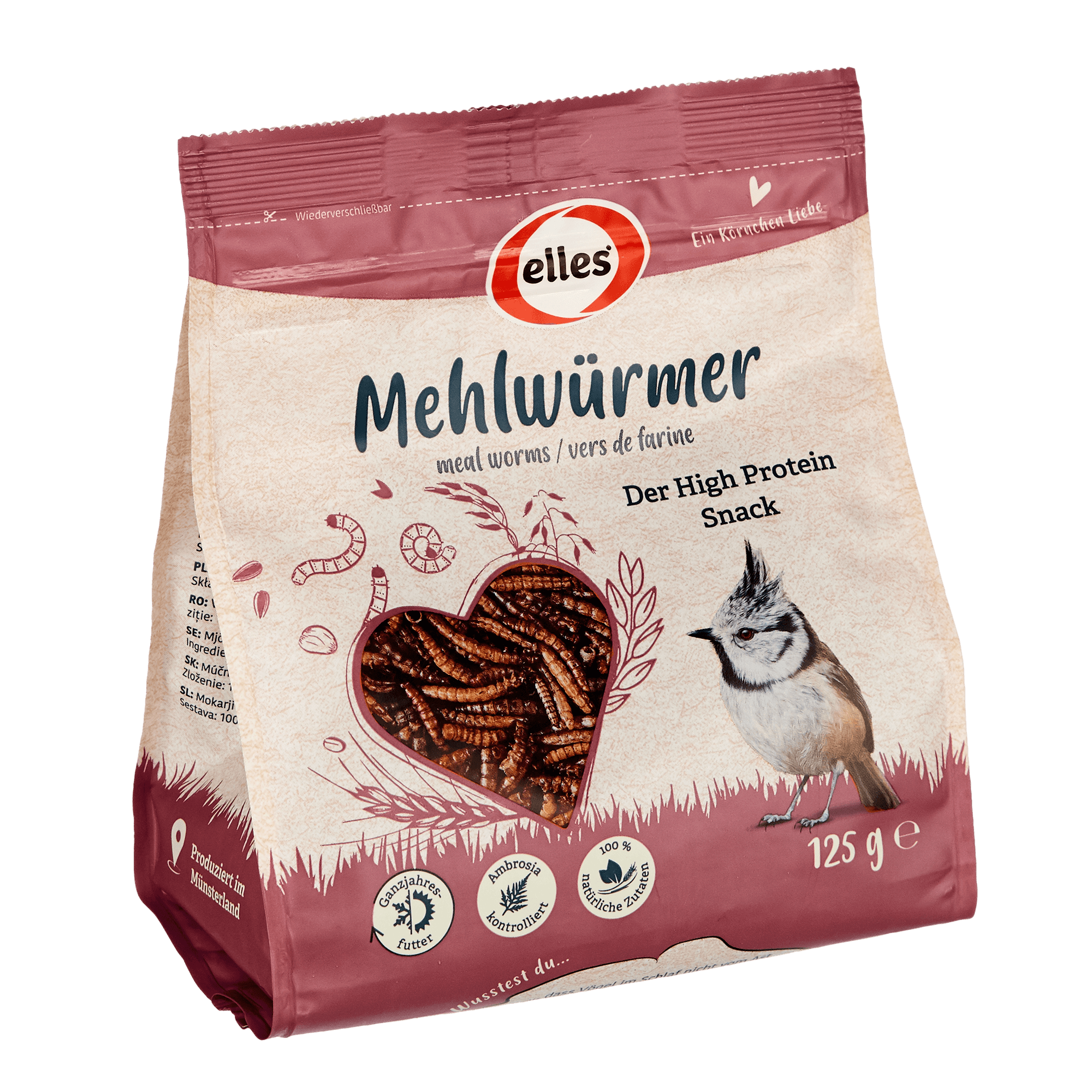 elles - Mehlwürmer 125g - 1 x 125 g - 4