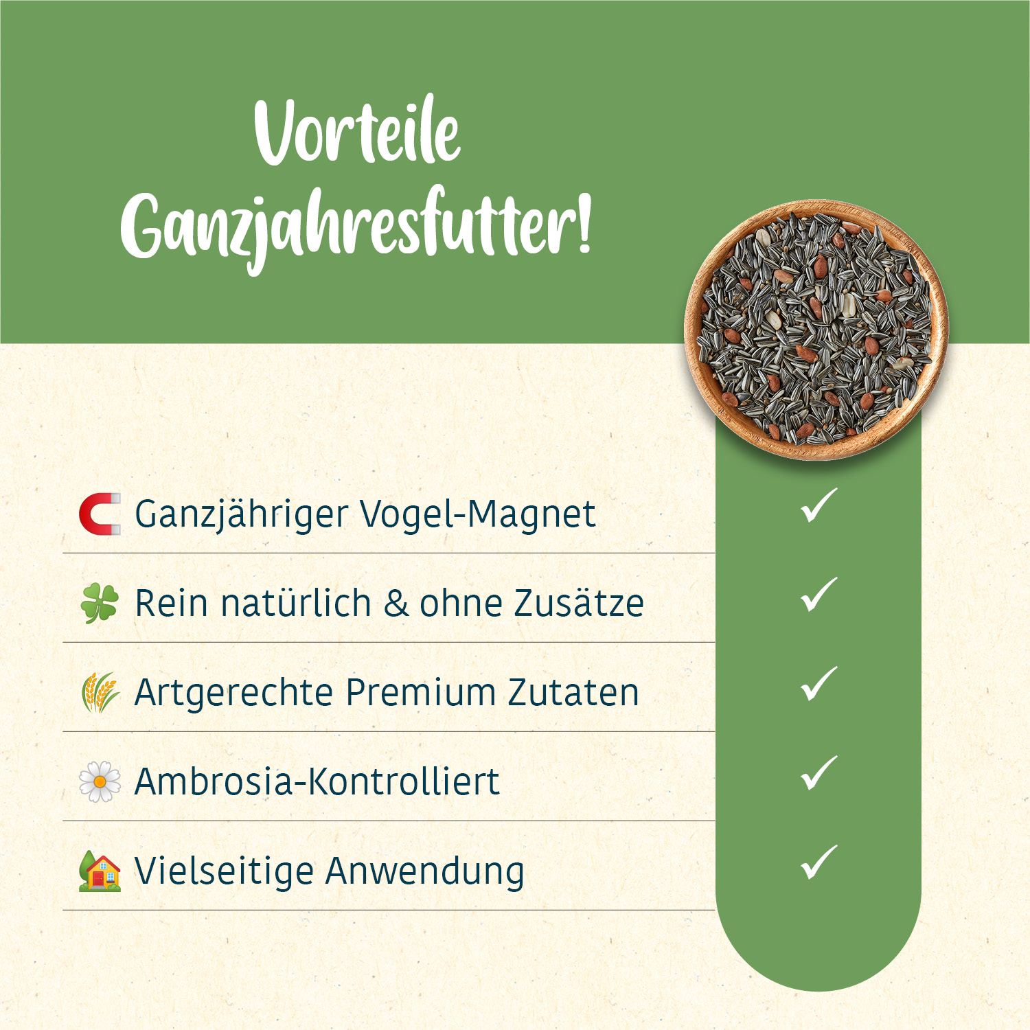 elles - Meisenfutter 1kg - 1 x 1 kg - 2