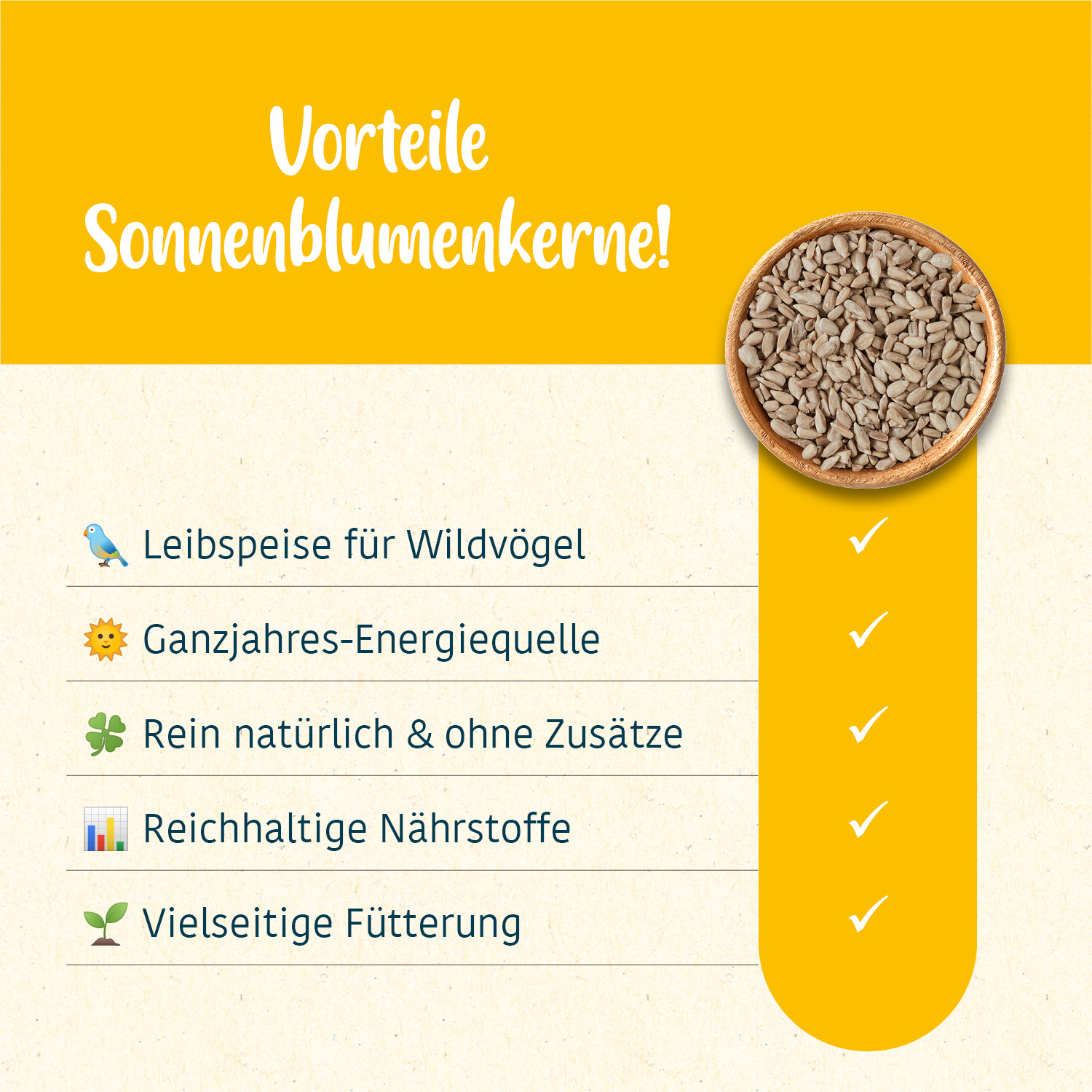 elles - Sonnenblumenkerne geschält  - 1 x 10 kg - 3