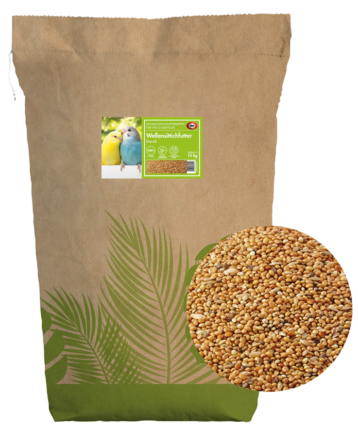 elles - Sittichfutter klassik 15kg - 1 x 15 kg - 1