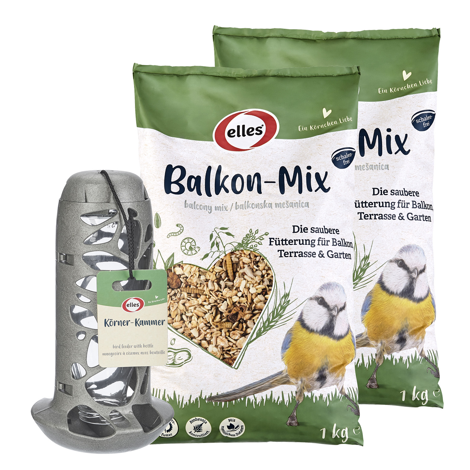 Balkonfreude-Set für Wildvögel