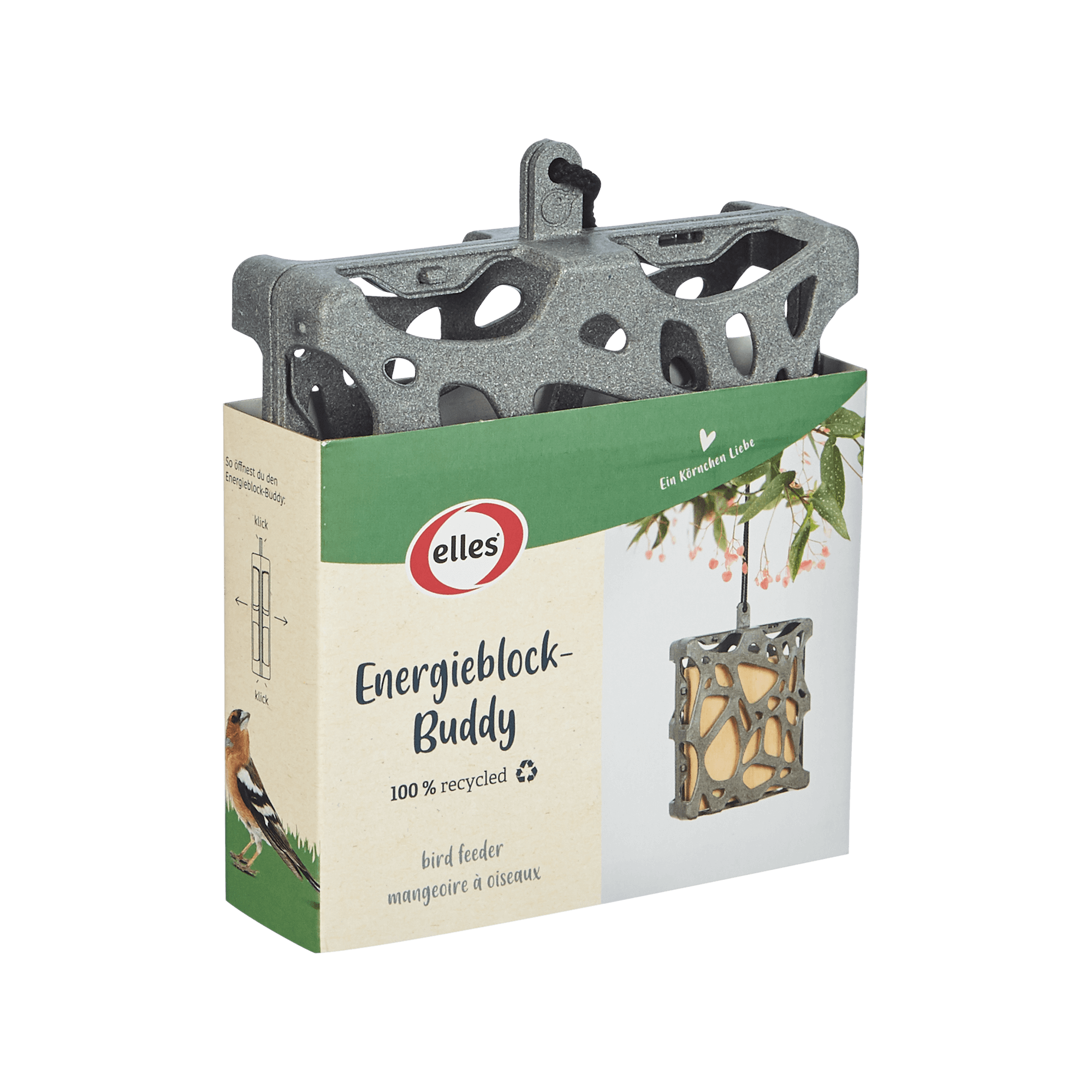 elles - Vogelfutterspender "Energieblock-Buddy" - 12 x 1 Stück - 2
