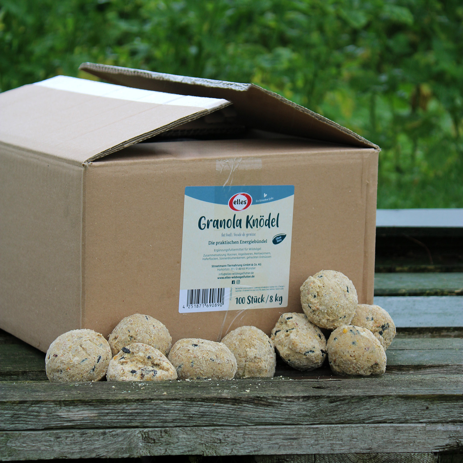 elles - Granola Knödel 100 Stk. o. Netz - 1 x 8 kg - 3