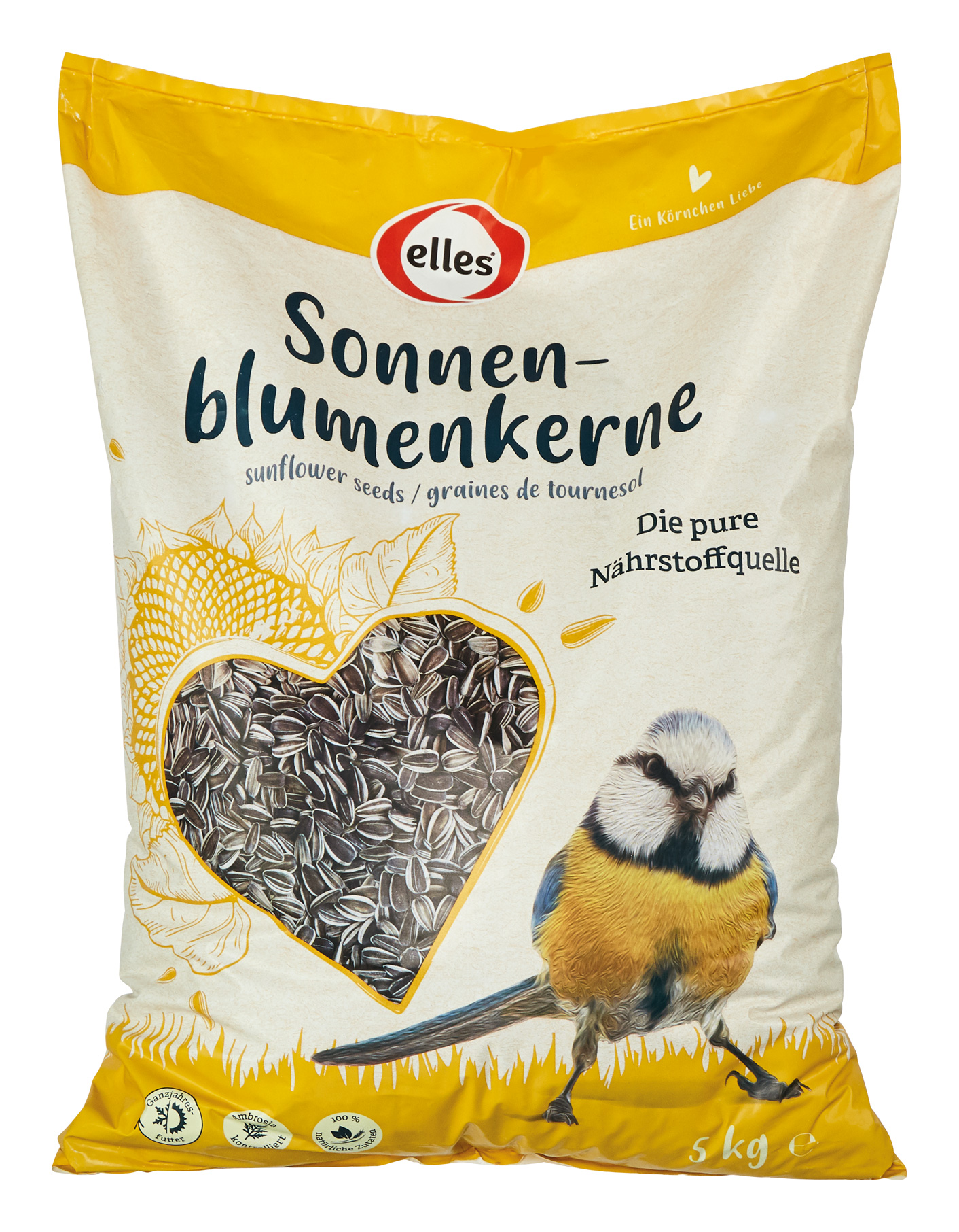 elles - Sonnenblumenkerne 5kg - 1 x 200 g - 1